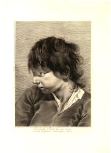 Teodoro Viero - Head and shoulders of a boy with open collar looking to left, after Piazzetta, 1877,0609.1617