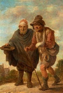 David Teniers (II) - Two beggars on the outskirts of a village