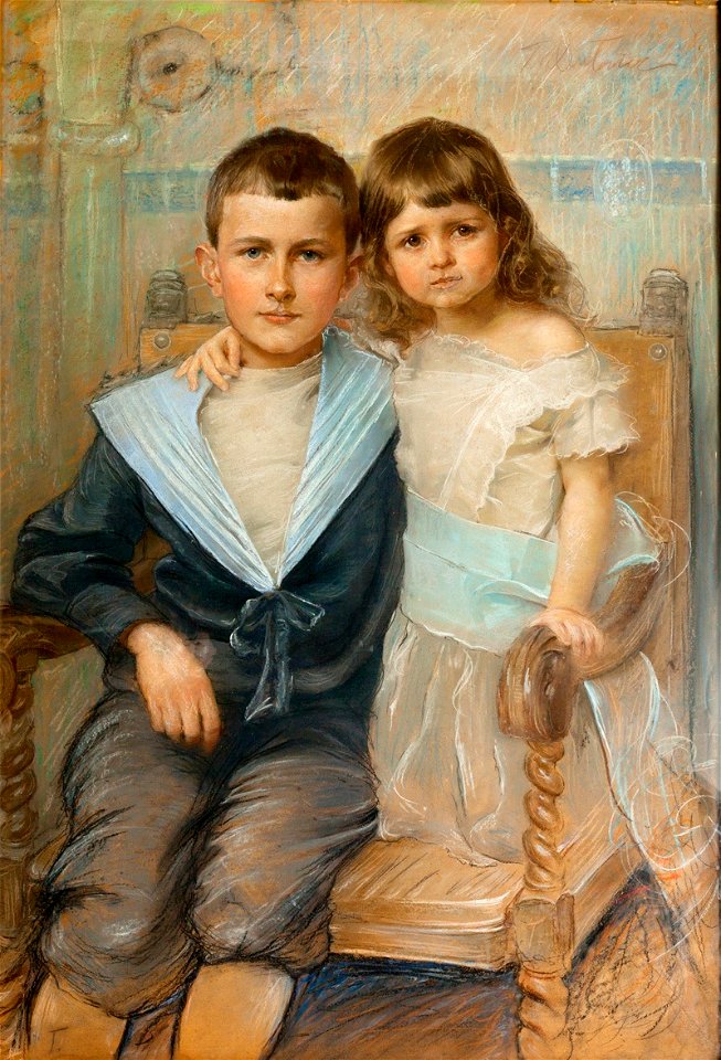 Teodor Axentowicz - Portret dzieci
