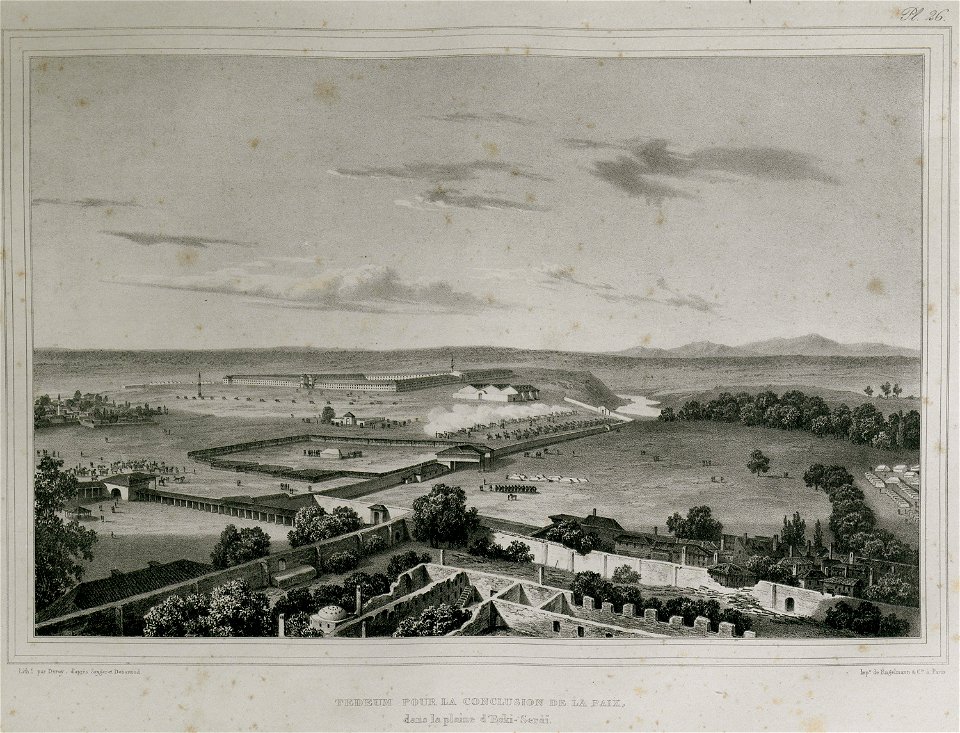 Tedeum pour la conclusion de la paix dans la plaine d'Eski-Seraï - Sayger C - 1834