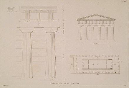 Temple of Hercules at Agrigentum - Cockerell Charles Robert Kinnard William Donaldsonthomas Leverton Jenkins William Railton William - 1830