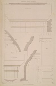 Temple of Apollo at Bassae Details of the Doric capitals Fig 1- Capital of the Doric order of the peristyles to a larger - Cockerell Charles Robert Kinnard William Donaldsonthomas Leverton Jenkins William Railton William - 1830