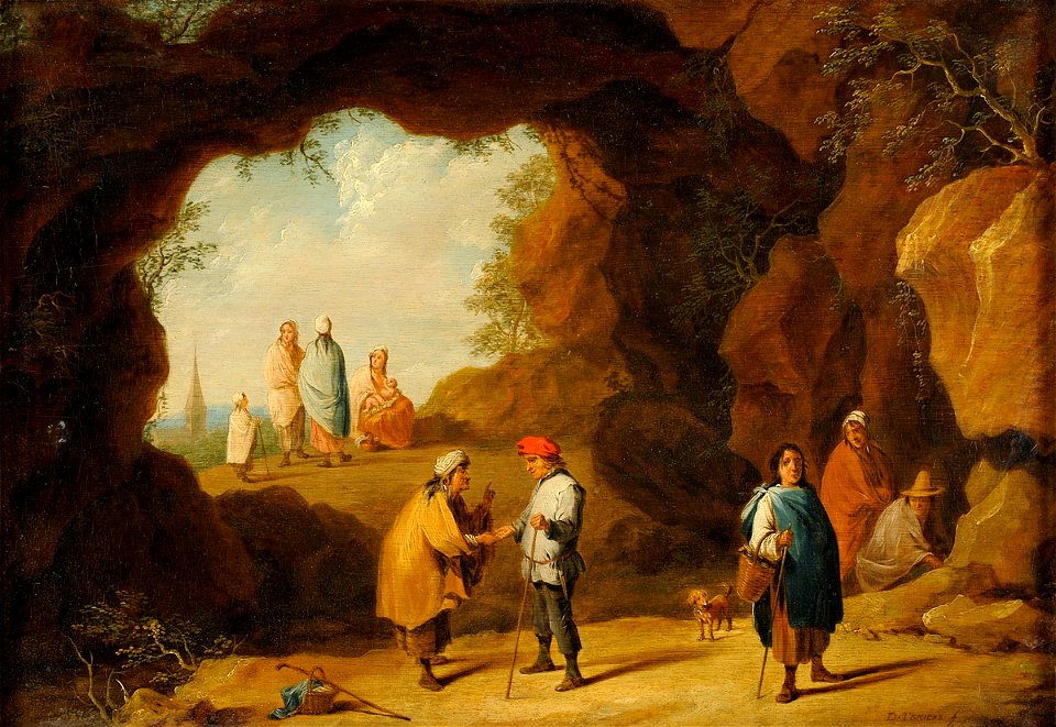 Teniers (circle) Fortune teller