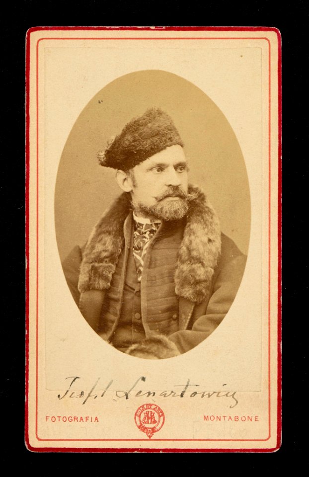 Teofil Lenartowicz w futrzanej czapce
