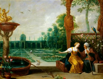 David Teniers I - Vertumnus and Pomona