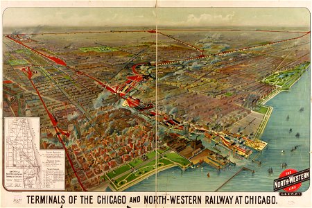 Terminals of the Chicago and North-Western Railway at Chicago LOC 2008621631