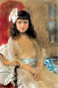 Teodor Axentowicz - Portret Dziuni Lipońskiej