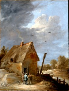 Teniers, David the younger - A Road near a Cottage - Google Art Project
