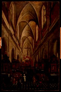 Teodor Baltazar Stachowicz - Interior of St Mary's Church in Krakow - MNK II-a-1017 - National Museum Kraków