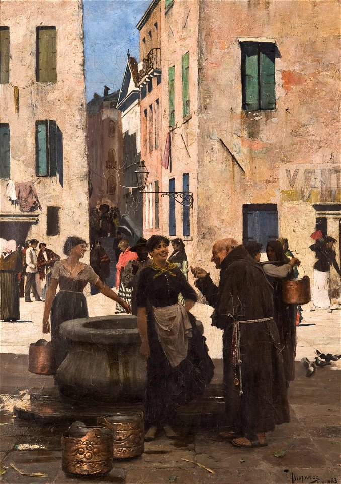 Teodor Axentowicz - At a water well - MP 4933 - National Museum in Warsaw
