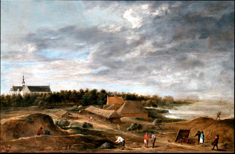 Teniers, David the younger - Brickmakers near Hemiksem - Google Art Project