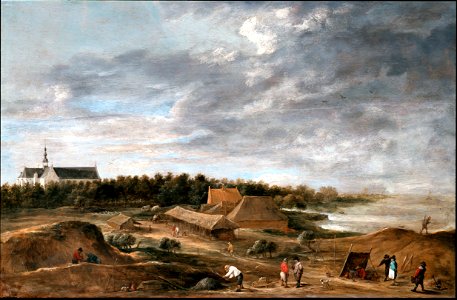 Teniers, David the younger - Brickmakers near Hemiksem - Google Art Project