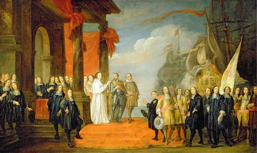 David Teniers (I) - Charles V leaving the town of Dort