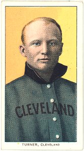 Terry Turner, Cleveland Naps, baseball card portrait LCCN2008676574