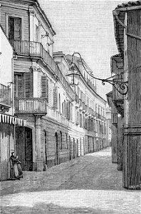 Teramo – Palazzo Crulli (xilografia)