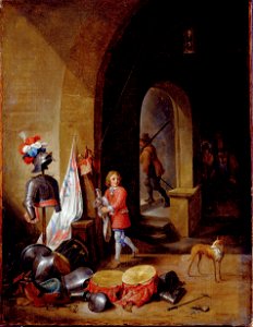 Teniers, David the younger - A Guard Room - Google Art Project