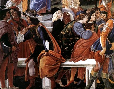 Tentaciones de Cristo (Botticelli), detalle IV. Free illustration for personal and commercial use.