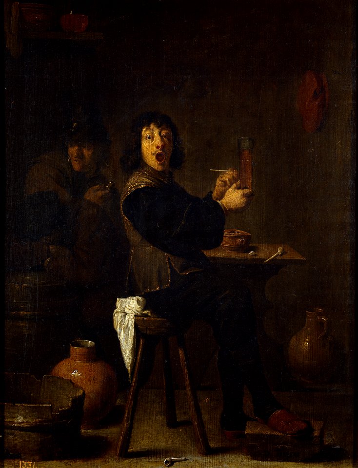 Teniers-el soldado alegre-prado