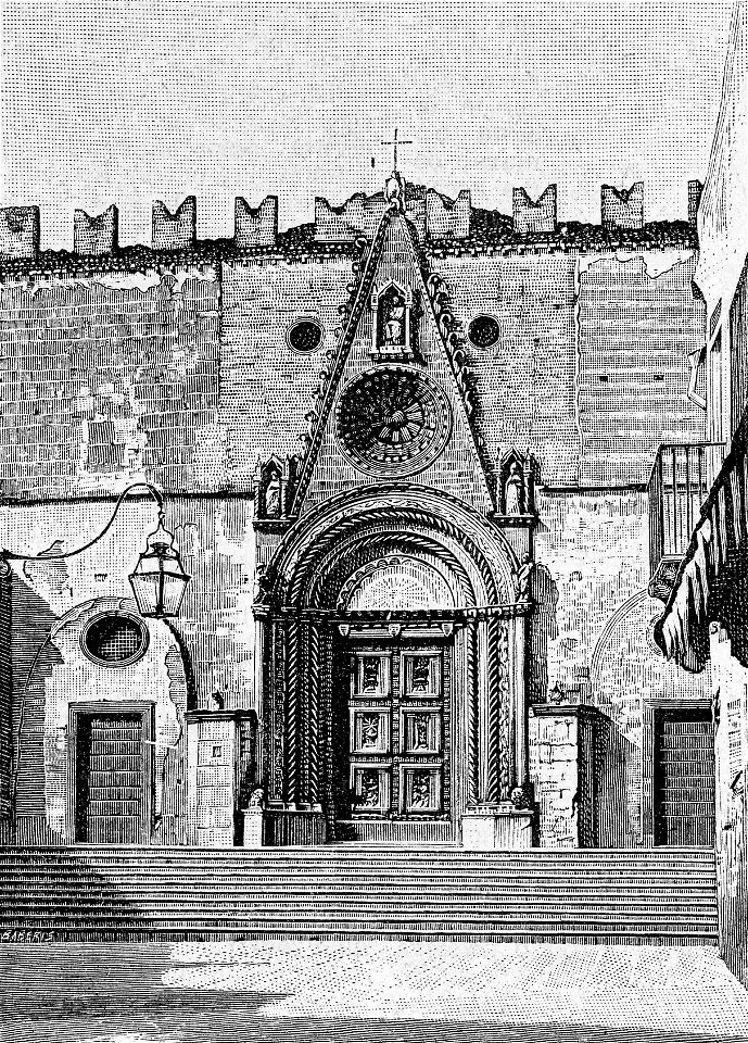 Teramo – Porta della Cattedrale (xilografia)