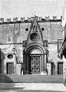 Teramo – Porta della Cattedrale (xilografia)