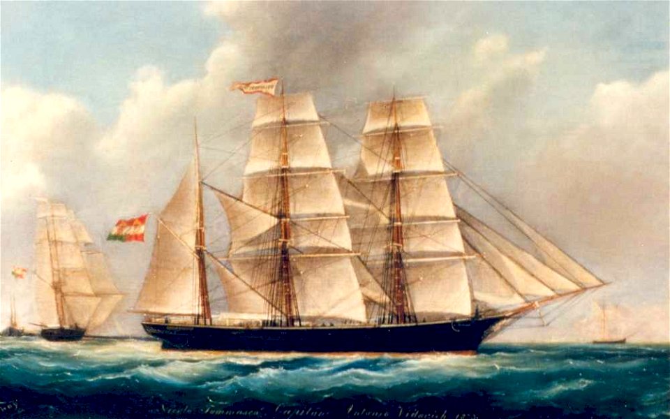 The Italian Barque Nicolo Tomaseo, by Joseph Loy 4074