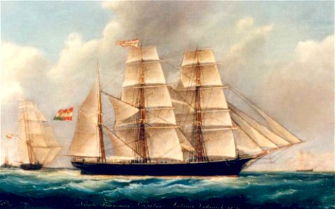 The Italian Barque Nicolo Tomaseo, by Joseph Loy 4074