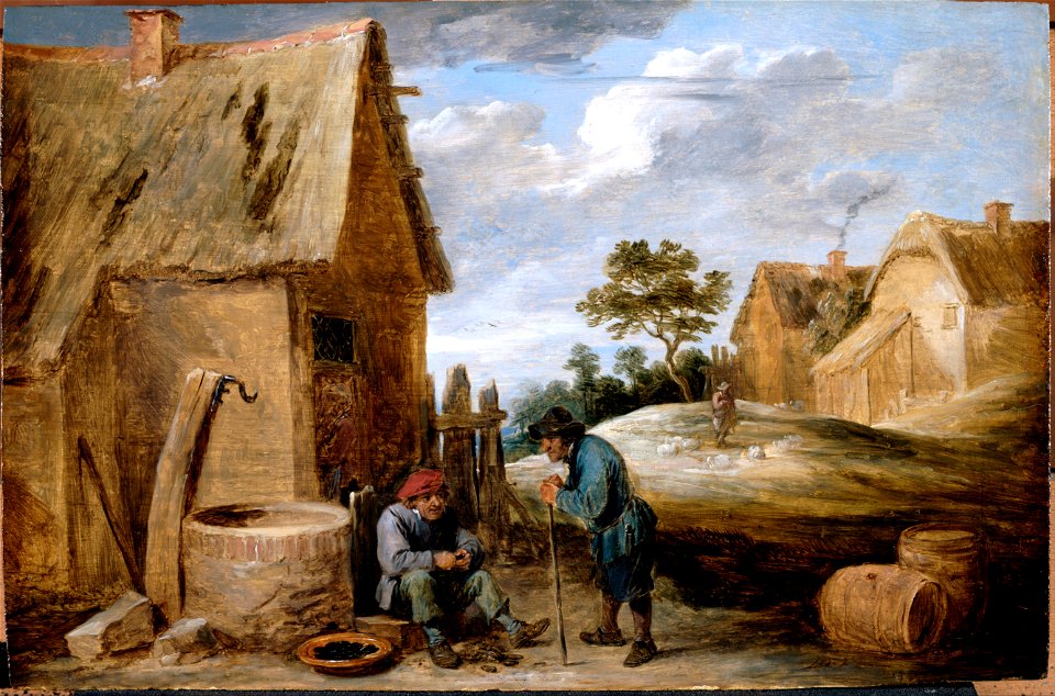 Teniers, David the younger - A Peasant eating Mussels - Google Art Project