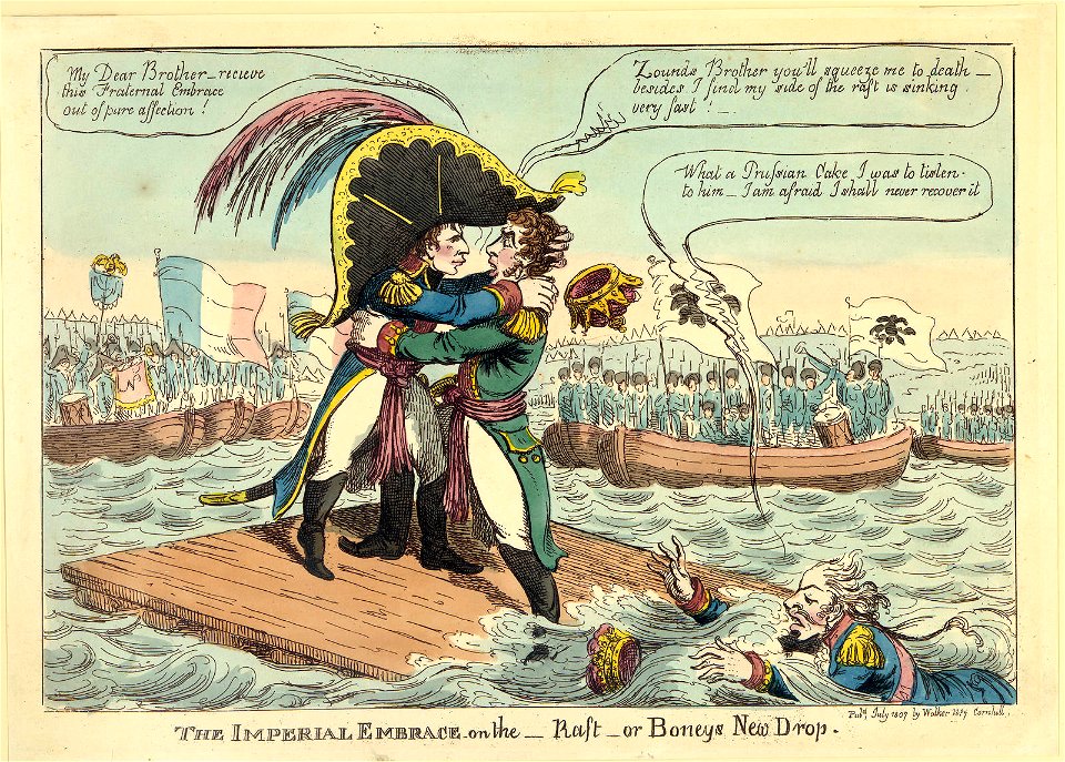 The Imperial Embrace on the raft (NAPOLEON 141)