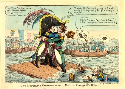 The Imperial Embrace on the raft (NAPOLEON 141)