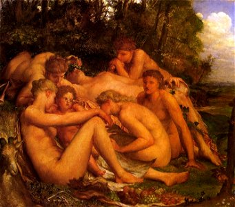 The Infancy of Zeus by George Frederic Watts (1896)