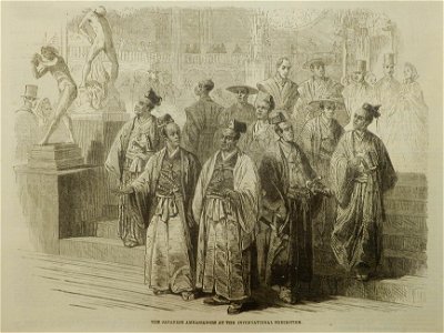 The Japanese Ambassadors at the International Exhibition（文久遣欧使節団）, The Illustrated London News, 24 May, 1862