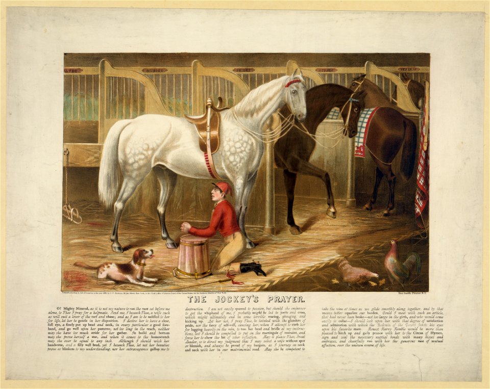 The jockey's prayer LCCN2006677494