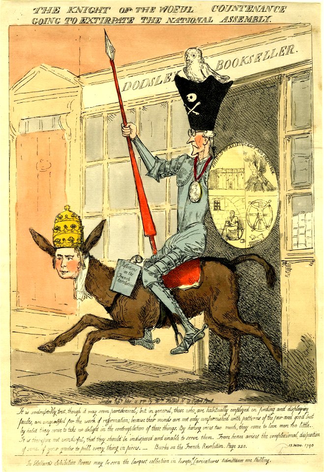 The Knight of the woeful countenance going to extirpate the National Assembly (BM 1868,0808.5972)