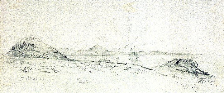 The island of Tenedos, near the entrance to the Dardanelles, from the site of Troy RMG PU9391
