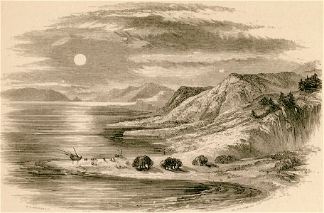The Isthmus of Corinth, from the Gulf - Wordsworth Christopher - 1882. Free illustration for personal and commercial use.