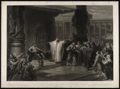 The iron worker and King Solomon - the original painted by Prof. C. Schussele ; engraved by John Sartain, Phila. LCCN2003663993