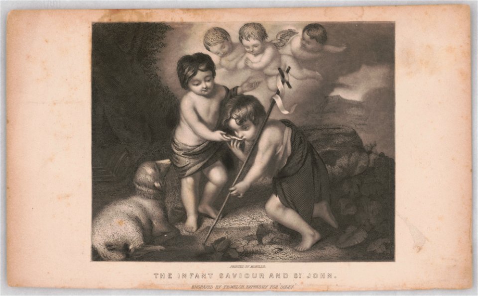 The infant saviour and St. John - painted by Murillo ; engraved by T.B. Welch, expressly for Godey. LCCN2013650049