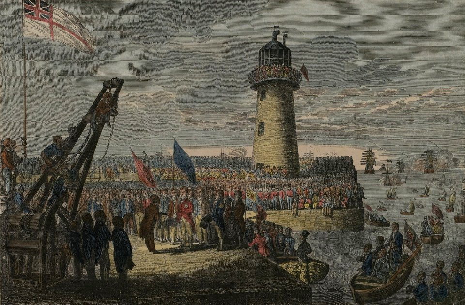 The landing of his Majesty, George the Fourth, at Holyhead, August 7th 1821
