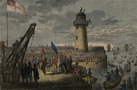 The landing of his Majesty, George the Fourth, at Holyhead, August 7th 1821