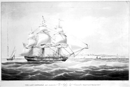 The Lady Kennaway off Margate - homeward bound 1827 RMG A6406