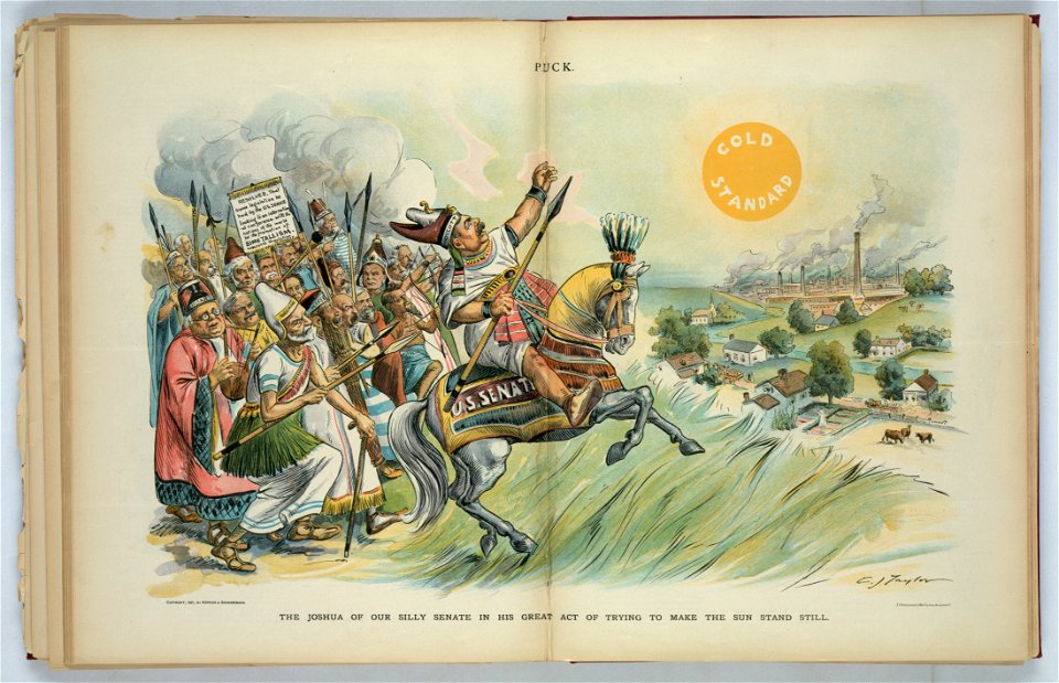The Joshua of our silly senate in his great act of trying to make the sun stand still - C.J. Taylor. LCCN2012648451