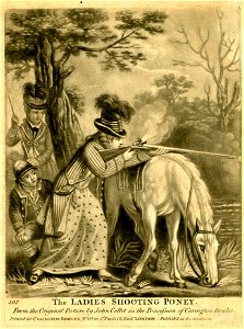 The Ladies Shooting Poney. (BM 1981,U.472)