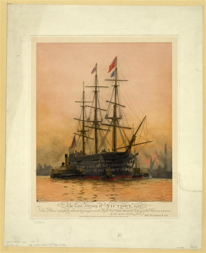 The last journey of Victory, 1922 LCCN2003681699