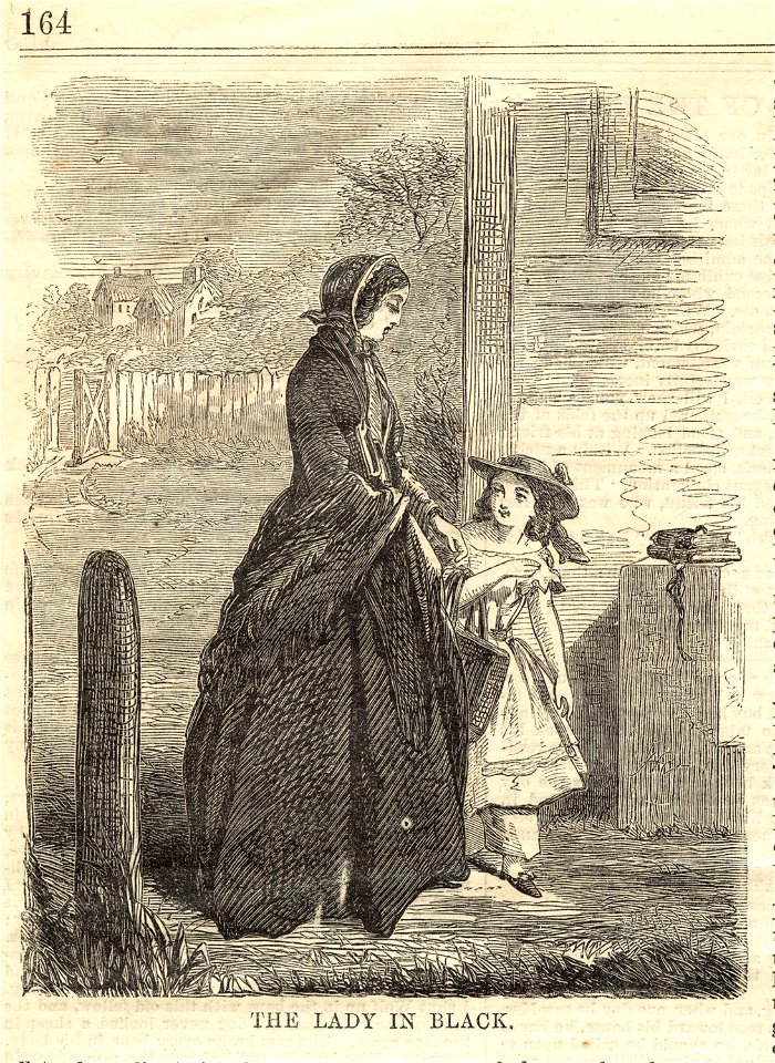 The lady in black (Boston Public Library)
