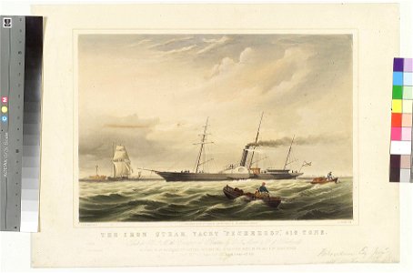 The Iron Steam Yacht Peterhoff, 416 Tons Built for H.I.M. the Emperor of Russia, by C J Mare and Co of Blackwall RMG PY8691