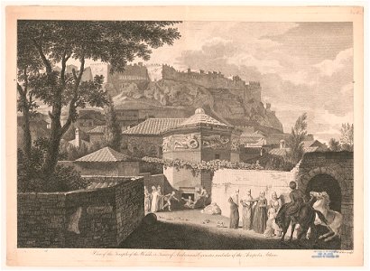 The view of the temple of the winds, or tower of Andronicus Cyrrestes, and also of the Acropolis, Athens LCCN2003677963