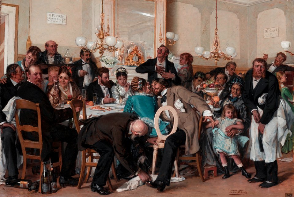 The wedding feast, by Léon Herbo