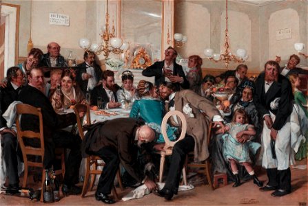 The wedding feast, by Léon Herbo