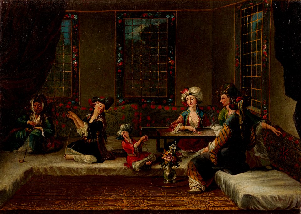 The Vanmour School - Women Embroidering - Google Art Project