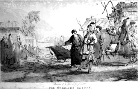 The warrior's return. Edmund Spencer (capt.). Travels in the western Causasus.1838